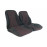 Обивка сидений (не чехлы) с черной тканью 10мм (цветная строчка Ромб/Квадрат) для ВАЗ 2111, 2112
