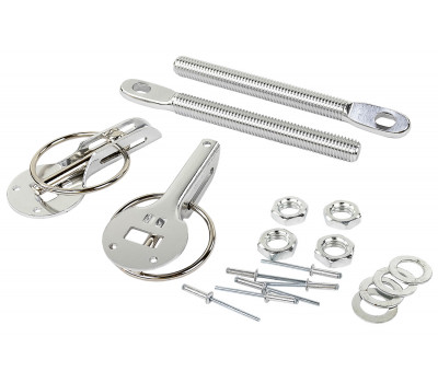 Замки капота универсальные Sal-Man 7220А серебро для Лада, иномарок