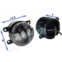 Диодные ПТФ (аналог) двухцветные (бело-синий 6000К и желтый 3000К) для Веста, Веста NG, Иксрей, Ларгус FL, Гранта FL, Нива Урбан, Рено