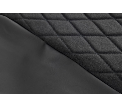 Обивка (не чехлы) сидений Recaro экокожа с тканью Полет (цветная строчка Ромб/Квадрат) для Приора седан, ВАЗ 2110