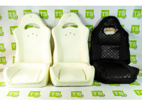 Комплект для сборки сидений Recaro (черная ткань, центр Скиф) на ВАЗ 2110, Приора седан