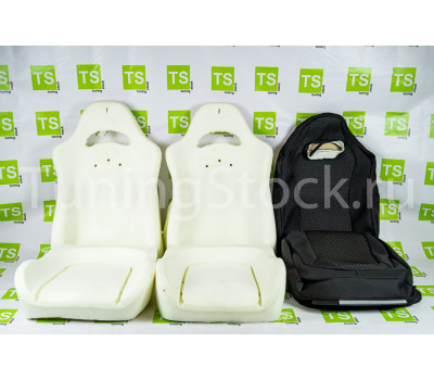 Комплект для сборки сидений Recaro (черная ткань, центр Ультра) на ВАЗ 2110, Приора седан