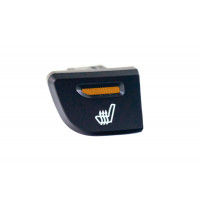 Кнопка обогрева сидения заднего ряда левая в подлокотник с белой подсветкой и оранжевой индикацией для Веста, Веста NG Кнопка обогрева сидения заднего ряда левая в подлокотник с белой подсветкой и оранжевой индикацией для Веста, Веста NG