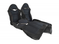 Обивка (не чехлы) сидений Recaro ткань с алькантарой для ВАЗ 2108-21099, 2113-2115, 5-дверной Лада 4х4 (Нива)