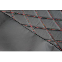 Обивка (не чехлы) сидений Recaro экокожа гладкая с цветной строчкой Ромб/Квадрат для ВАЗ 2108-21099, 2113-2115, 5-дверная Лада 4х4 (Нива) 2131