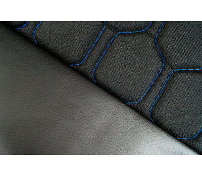 Обивка (не чехлы) сидений Recaro экокожа с тканью Полет (строчка Соты) для ВАЗ 2108-21099, 2113-2115, 5-дверная Лада 4х4 (Нива) 2131