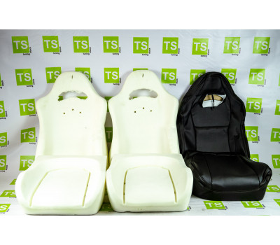 Комплект для сборки сидений Recaro экокожа (центр с перфорацией) на ВАЗ 2108-21099, 2113-2115, 5-дверная Нива 2131