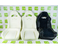 Комплект для сборки сидений Recaro экокожа с алькантарой (цветная строчка Соты) на ВАЗ 2108-21099, 2113-2115, Лада 4х4 (Нива) 2131
