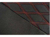 Обивка (не чехлы) сидений Recaro ткань с черной тканью 10мм (цветная строчка Ромб/Квадрат) на ВАЗ 2110, Приора седан