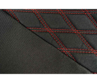 Обивка (не чехлы) сидений Recaro ткань с черной тканью 10мм (цветная строчка Ромб/Квадрат) на 3-дверную Лада 4х4 (Нива) 21213, 21214