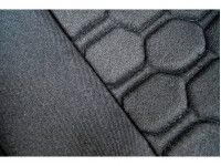 Обивка (не чехлы) сидений Recaro ткань с черной тканью 10мм (цветная строчка Соты) на ВАЗ 2111, 2112, Приора хэтчбек, универсал