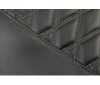 Обивка (не чехлы) сидений Recaro экокожа гладкая с цветной строчкой Ромб/Квадрат на 3-дверную Лада 4х4 (Нива) 21213, 21214