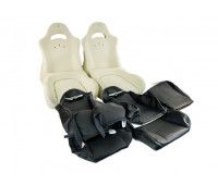 Комплект для сборки сидений Recaro (черная ткань, центр Скиф) на ВАЗ 2111, 2112, Приора хэтчбек, универсал