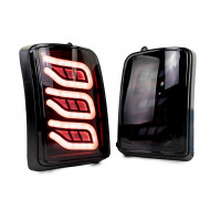 Задние светодиодные фонари Капли черные для Лада 4х4 Нива