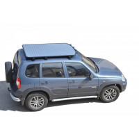 Багажник-платформа на крышу ТехноСфера Трофи с алюминиевым листом на место рейлингов Шевроле Нива, Лада Нива Тревел Багажник-платформа на крышу ТехноСфера Трофи с алюминиевым листом на место рейлингов Шевроле Нива, Лада Нива Тревел