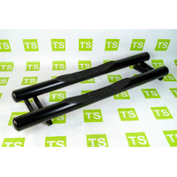 Пороги ТехноСфера Труба с проступью с металлической заглушкой на Лада 4х4 (Нива) 21214