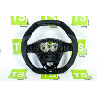 Анатомическое рулевое колесо Ferrum Group CROSS Serie со вставками из алькантары на Веста, Икс Рей, Ларгус FL Анатомическое рулевое колесо Ferrum Group CROSS Serie со вставками из алькантары на Веста, Икс Рей, Ларгус FL