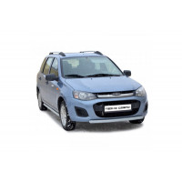 Защита порогов ТехноСфера Труба d51 нержавейка на Калина 2