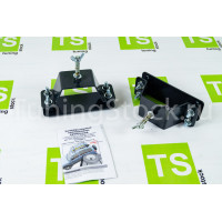 Кронштейны крепления домкрата ТехноСфера на багажники с сеткой для Лада 4х4, Нива Легенд, Шевроле/Лада Нива 2123