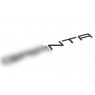 Шильдик-надпись в стиле Порше черный лак для Гранта, Гранта FL