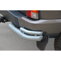 Защита заднего бампера ТехноСфера Уголки двойные люкс на Лада 4х4 (Нива) Урбан