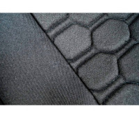 Обивка сидений (не чехлы) ткань с черной тканью 10мм (цветная строчка Соты) на 3-дверную Лада 4х4 (Нива) 21214 с 2020 г.в.