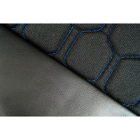 Обивка сидений (не чехлы) экокожа с тканью Полет (цветная строчка Соты) для 3-дверной Лада 4х4 (Нива) 21214 с 2020 года Обивка сидений (не чехлы) экокожа с тканью Полет (цветная строчка Соты) для 3-дверной Лада 4х4 (Нива) 21214 с 2020 года