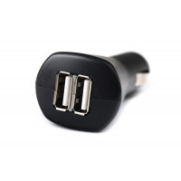 USB зарядное устройство на 2 слота от прикуривателя автомобиля
