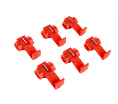 Комплект из 6 монтажных зажимов для подключения к электропроводке без врезания