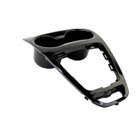 Подстаканник глубокий нового образца черный лак в салон Веста