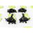 Комплект внутренних ручек дверей (петли) черный лак для Датсун, Калина 2, Гранта FL, Гранта