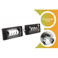 Светодиодные ПТФ Sal-Man 7 полос с ближним (60W) и дальним (50W) светом для ВАЗ 2110-2112, 2113-2115, Шевроле Нива до рестайлинга 2009 года