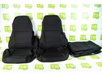 Обивка сидений (не чехлы) черная ткань (центр черная ткань 10мм) для ВАЗ 2107