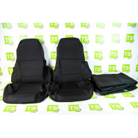 Обивка сидений (не чехлы) черная ткань (центр черная ткань 10мм) для ВАЗ 2107