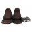 Обивка сидений (не чехлы) ткань с черной тканью 10мм (цветная строчка Ромб/Квадрат) для ВАЗ 2107