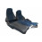 Обивка сидений (не чехлы) экокожа с алькантарой (цветная строчка Ромб/Квадрат) для ВАЗ 2107