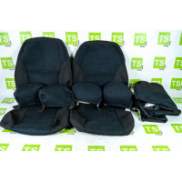 Обивка сидений (не чехлы) ткань с алькантарой на Калина