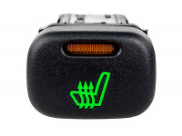 Кнопка обогрева сидений с зеленой подсветкой и оранжевой индикацией для ВАЗ 2113, 2114, 2115, Калина, Шевроле Нива Кнопка обогрева сидений с зеленой подсветкой и оранжевой индикацией для ВАЗ 2113, 2114, 2115, Калина, Шевроле Нива