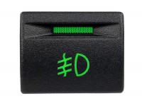 Кнопка передних противотуманных фар с зеленой подсветкой и зеленой индикацией для Приора, Калина 2, Гранта Кнопка передних противотуманных фар с зеленой подсветкой и зеленой индикацией для Приора, Калина 2, Гранта