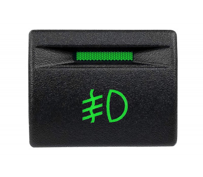 Кнопка передних противотуманных фар с зеленой подсветкой и зеленой индикацией для Приора, Калина 2, Гранта