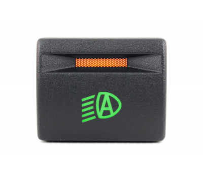 Кнопка автоматического света фар с зеленой подсветкой и оранжевой индикацией для Приора, Калина 2, Гранта