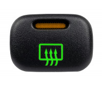 Кнопка включения обогрева заднего стекла с зеленой подсветкой и оранжевой индикацией для ВАЗ 2113, 2114, 2115, Калина, Шевроле Нива Кнопка включения обогрева заднего стекла с зеленой подсветкой и оранжевой индикацией для ВАЗ 2113, 2114, 2115, Калина, Шевроле Нива