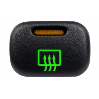 Кнопка включения обогрева заднего стекла с зеленой подсветкой и оранжевой индикацией для ВАЗ 2113, 2114, 2115, Калина, Шевроле Нива Кнопка включения обогрева заднего стекла с зеленой подсветкой и оранжевой индикацией для ВАЗ 2113, 2114, 2115, Калина, Шевроле Нива