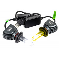 Светодиодные лампы S1 Sal-Man двухцветные (бело-желтые) 40W 3000/6000K H7 для Калина, Приора, Веста, Иксрей, Шевроле Нива