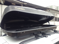 Автобокс Antares YUAGO (тиснение) с двухсторонним открыванием EuroLock 580 литров