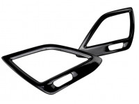 Накладки черный лак (глянец) на боковые воздуховоды для Веста Накладки черный лак (глянец) на боковые воздуховоды для Веста