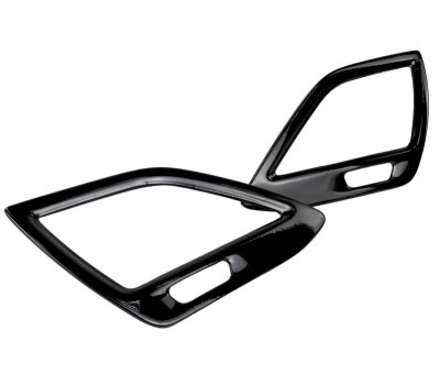 Накладки черный лак (глянец) на боковые воздуховоды для Веста Накладки черный лак (глянец) на боковые воздуховоды для Веста