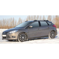 Рейлинги серебристые без сверления крыши на Ford Focus 3 хэтчбек с 2011 г.в Рейлинги серебристые без сверления крыши на Ford Focus 3 хэтчбек с 2011 г.в