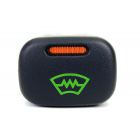 Кнопка включения обогрева лобового стекла с зеленой подсветкой и оранжевой индикацией для ВАЗ 2113-2115, Шевроле Нива