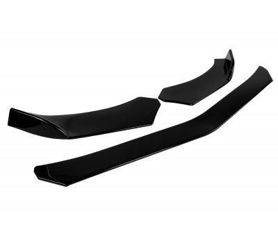 Нижняя накладка (Сплиттер) переднего бампера Sal-Man в стиле BMW черный лак